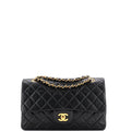 Vintage Classic Double Flap Bag Quilted Lambskin Medium