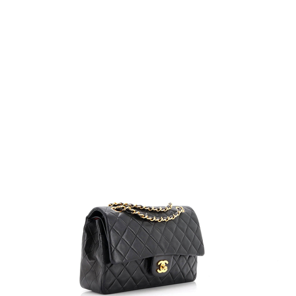 Vintage Classic Double Flap Bag Quilted Lambskin Medium