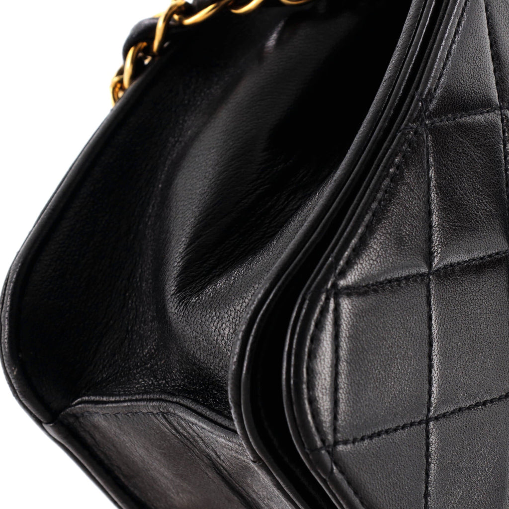 Vintage Full Flap Bag Quilted Lambskin Medium