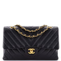 Vintage Classic Double Flap Bag Chevron Lambskin Medium