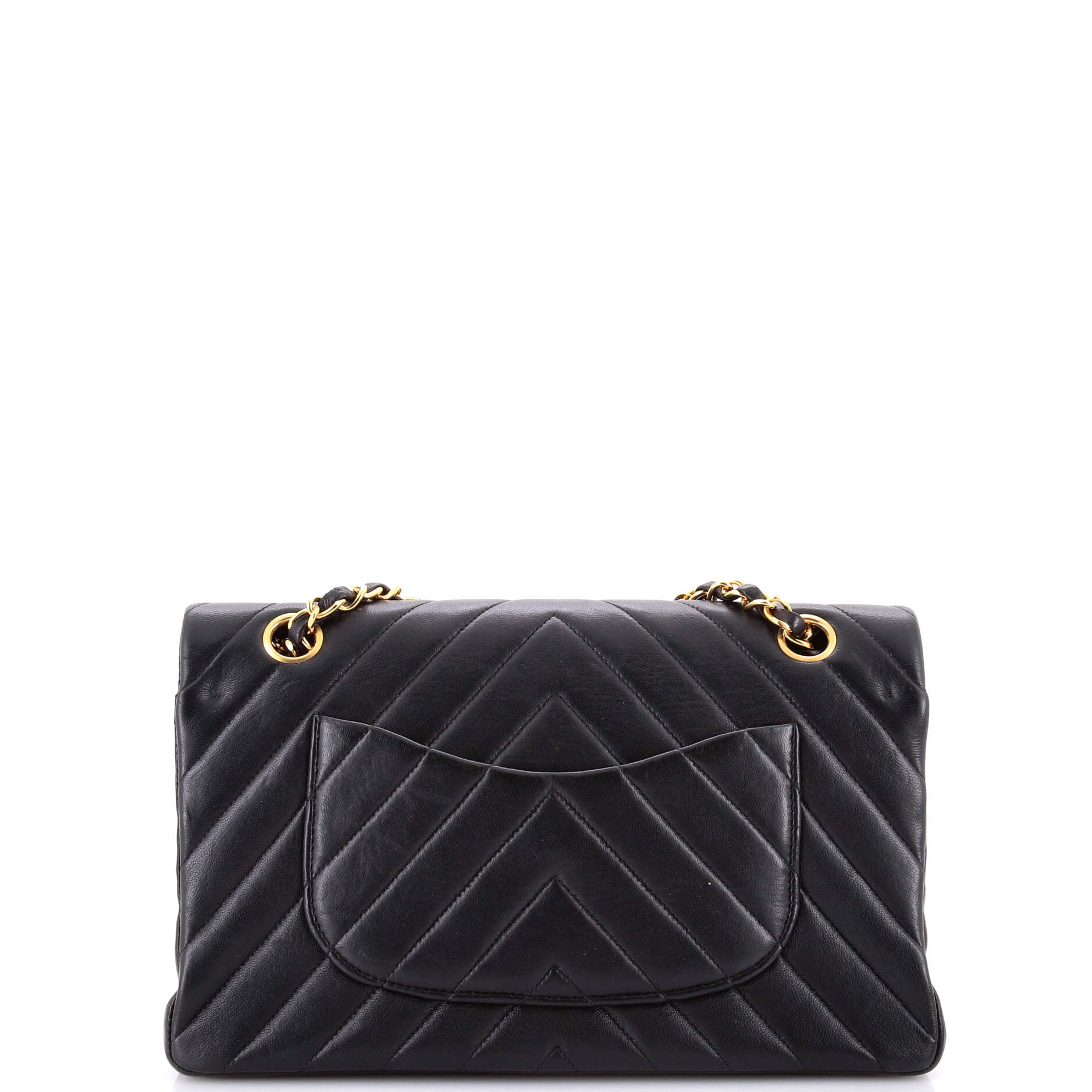 Vintage Classic Double Flap Bag Chevron Lambskin Medium