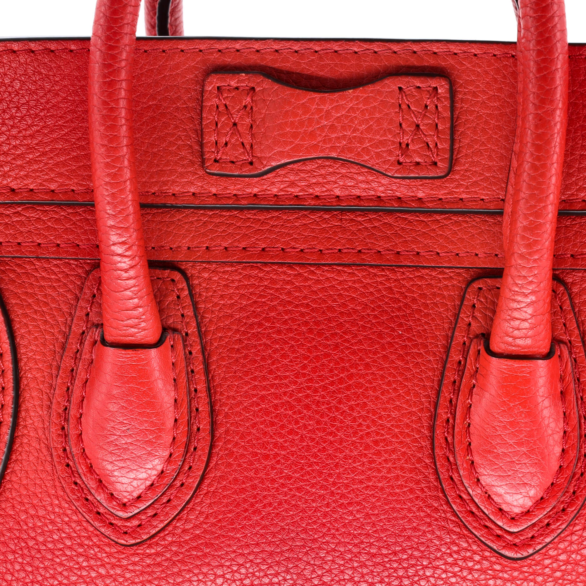 Luggage Bag Grainy Leather Nano