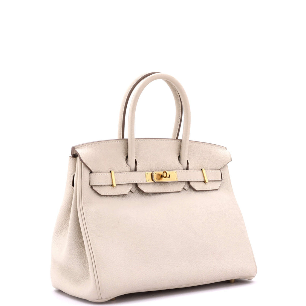 Birkin Handbag Light Togo with Gold Hardware 30