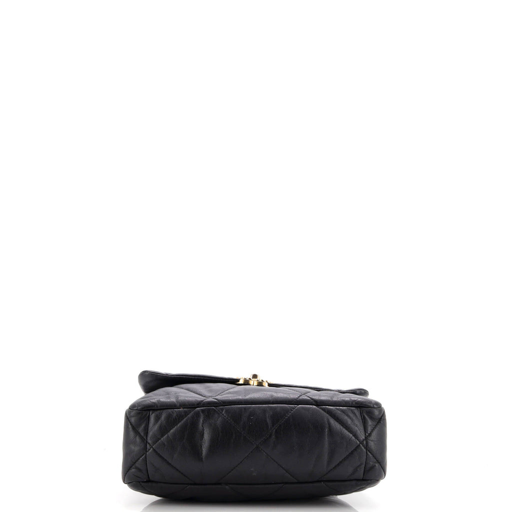 19 Flap Bag Quilted Leather Large