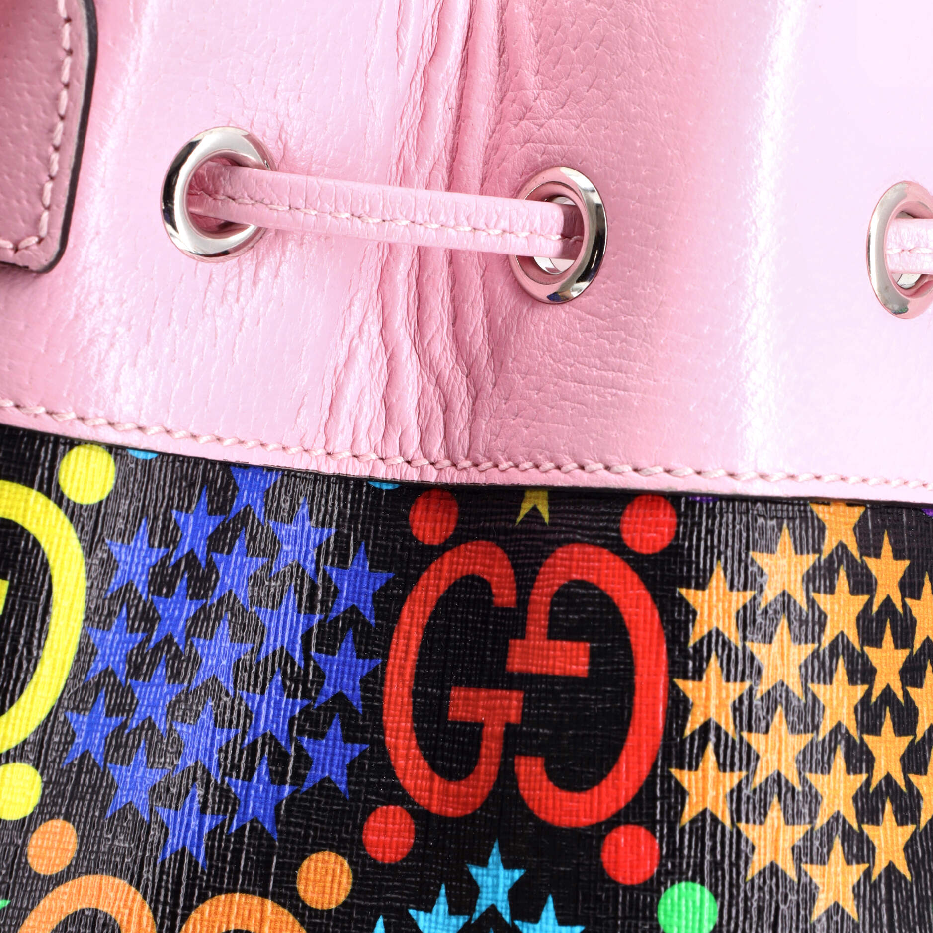 Bucket Bag Psychedelic Print GG Coated Canvas Medium