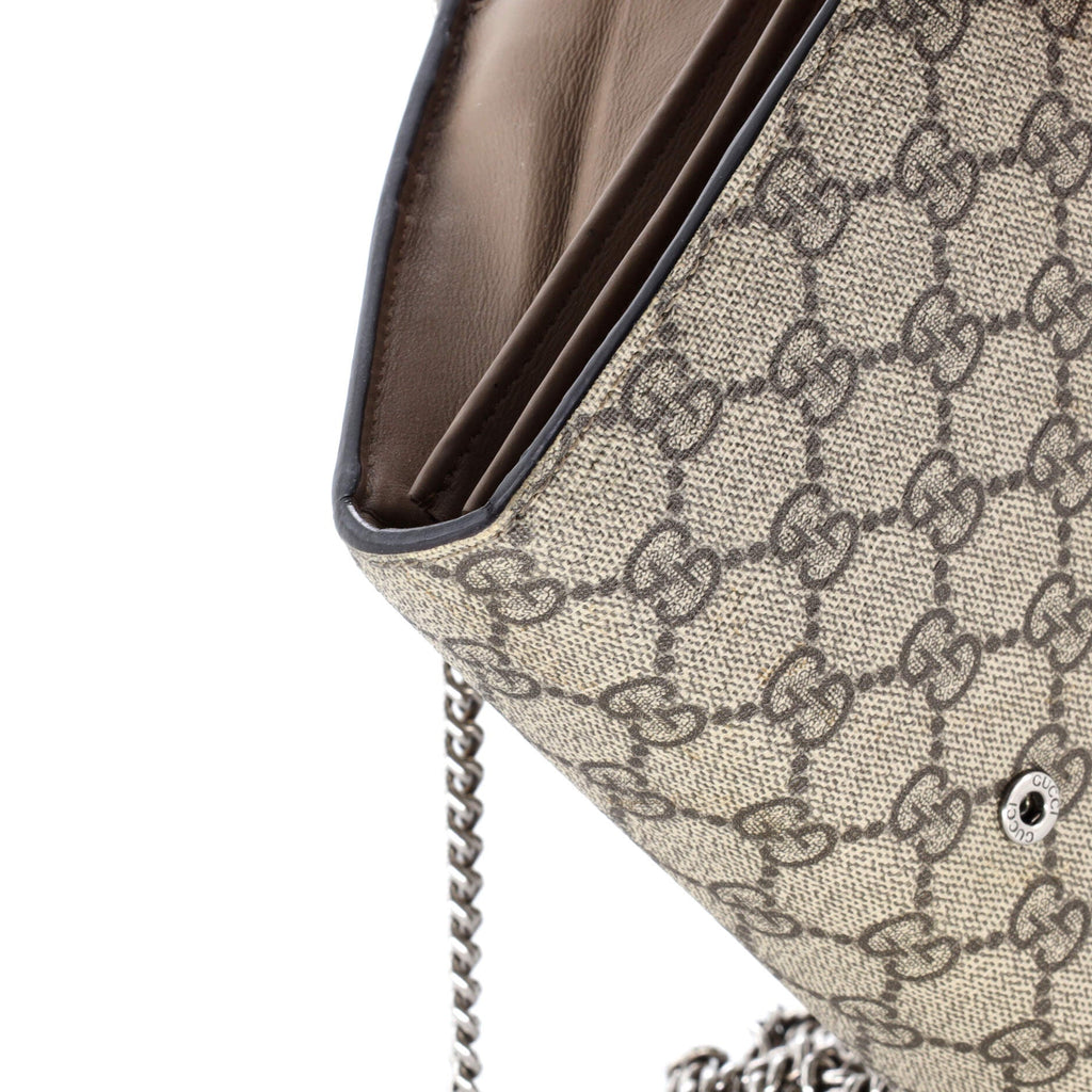 Dionysus Chain Wallet GG Coated Canvas Small