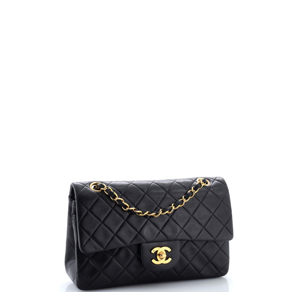 Vintage Classic Double Flap Bag Quilted Lambskin Small