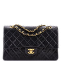 Vintage Classic Double Flap Bag Quilted Lambskin Medium