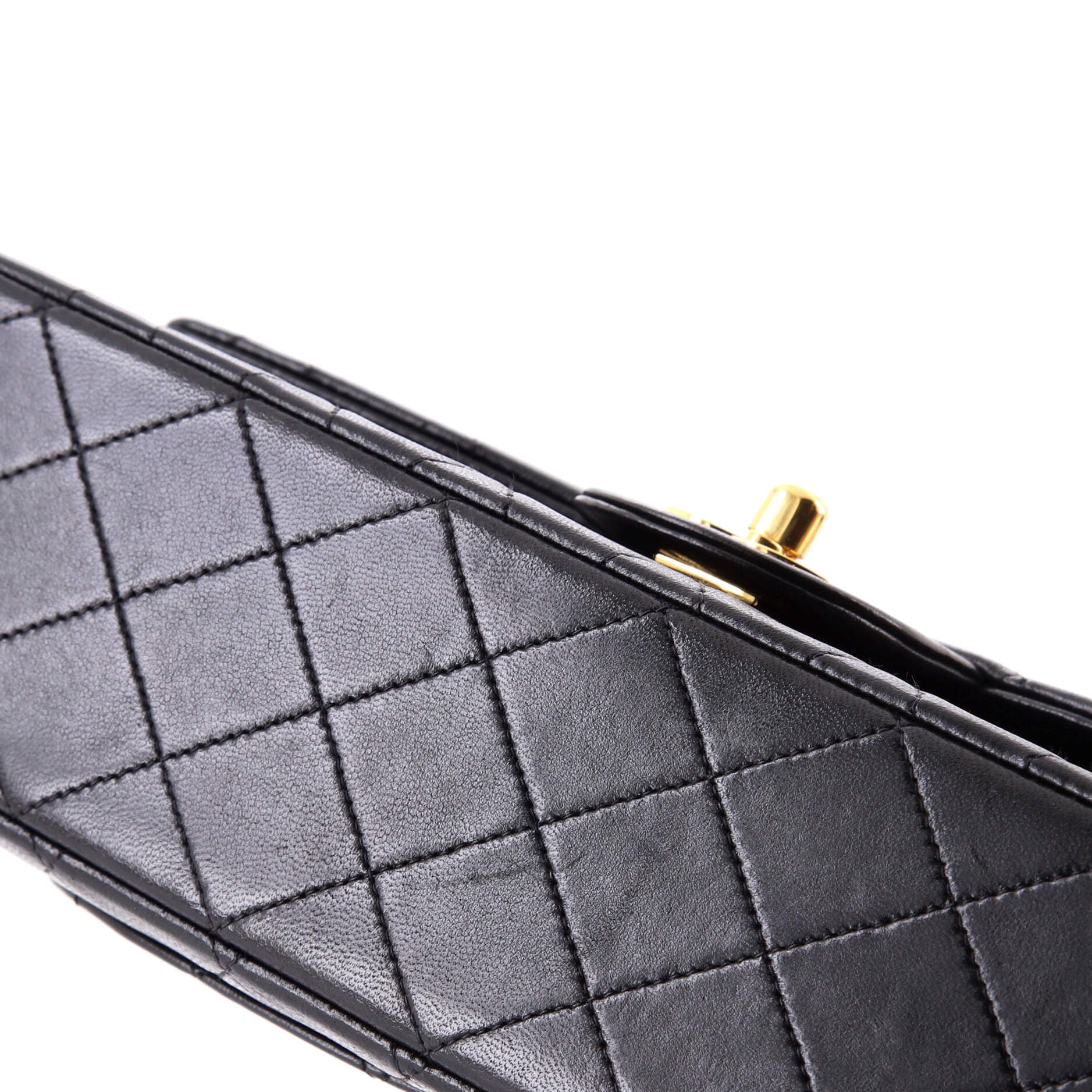 Vintage Classic Double Flap Bag Quilted Lambskin Medium