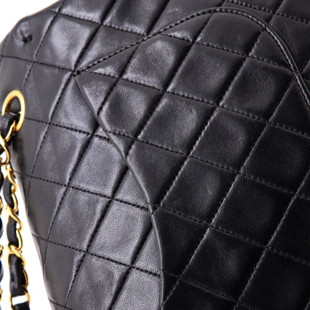 Vintage Classic Double Flap Bag Quilted Lambskin Medium