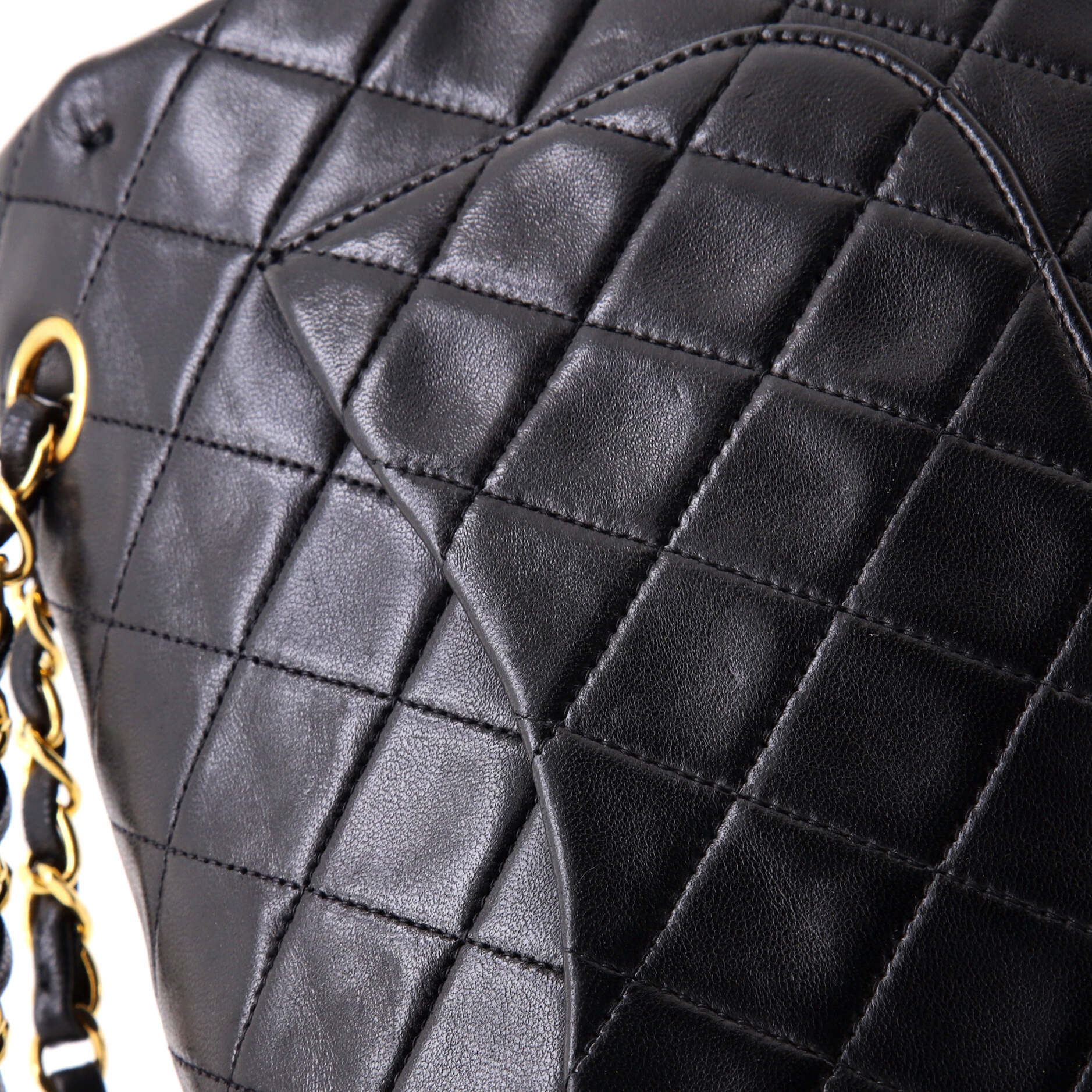 Vintage Classic Double Flap Bag Quilted Lambskin Medium