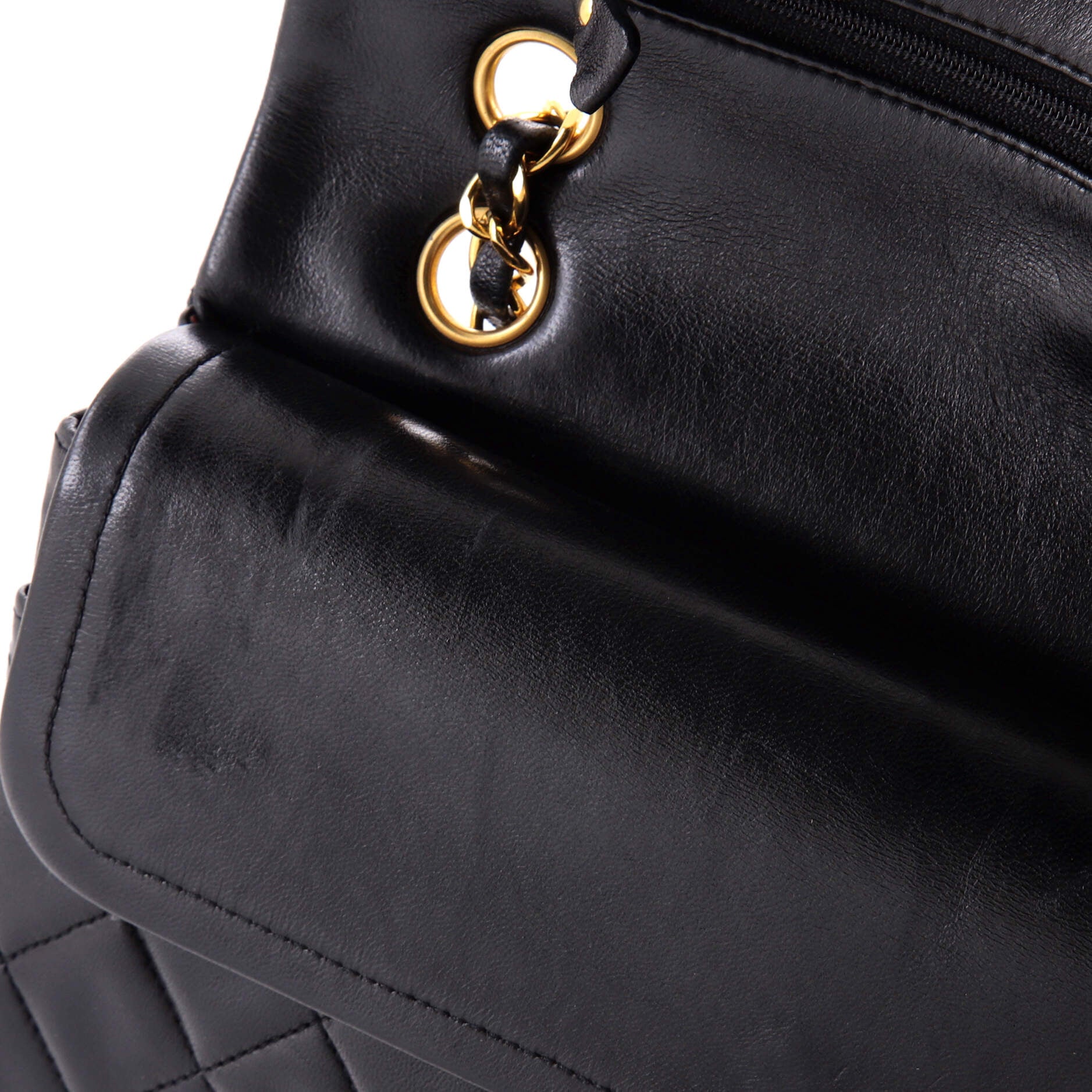 Vintage Classic Double Flap Bag Quilted Lambskin Medium