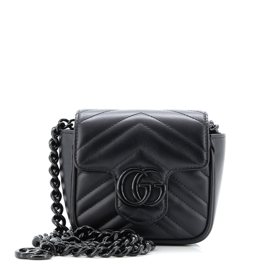 GG Marmont Flap Belt Bag Matelasse Leather Mini