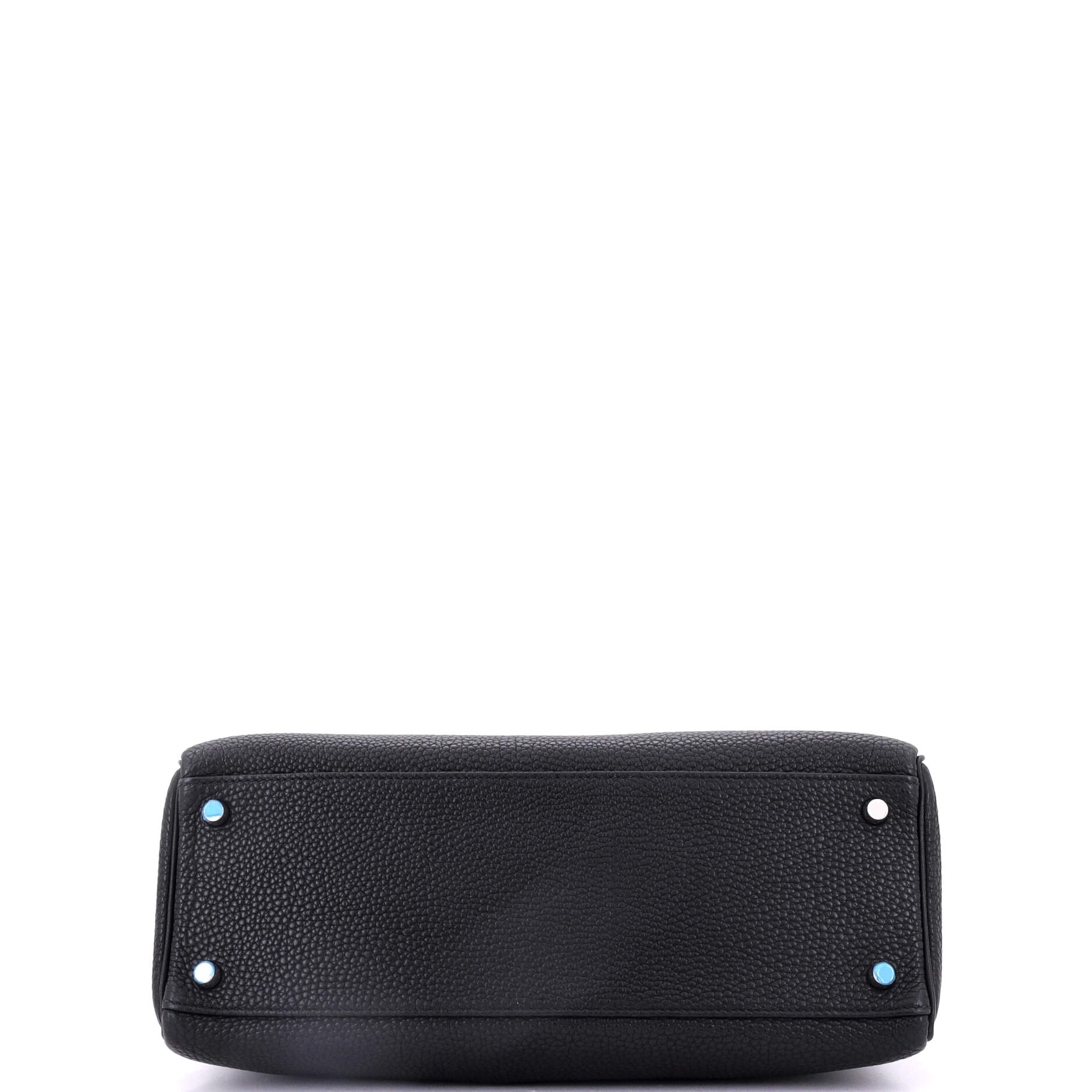 Kelly Handbag Noir Togo with Palladium Hardware 32