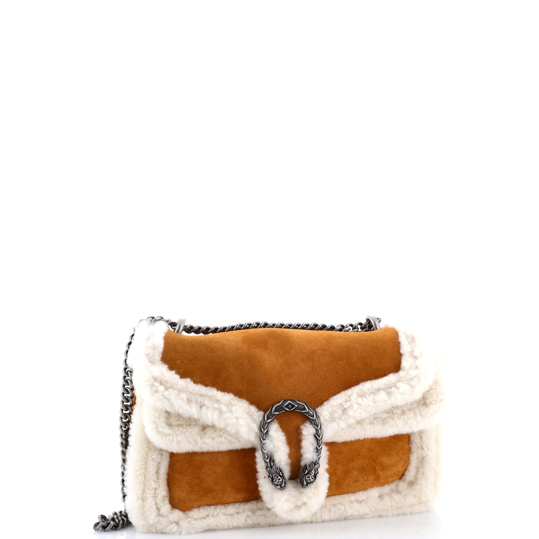 Dionysus Bag Suede with Shearling Medium