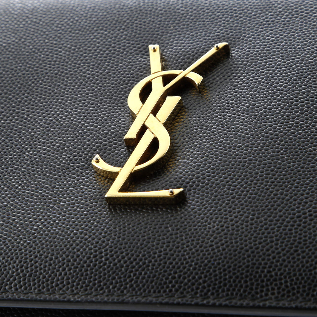Classic Monogram Crossbody Bag Grainy Leather Large