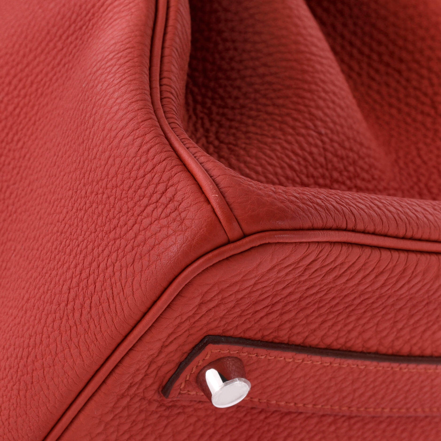 Birkin Handbag Vermillon Togo with Palladium Hardware 35