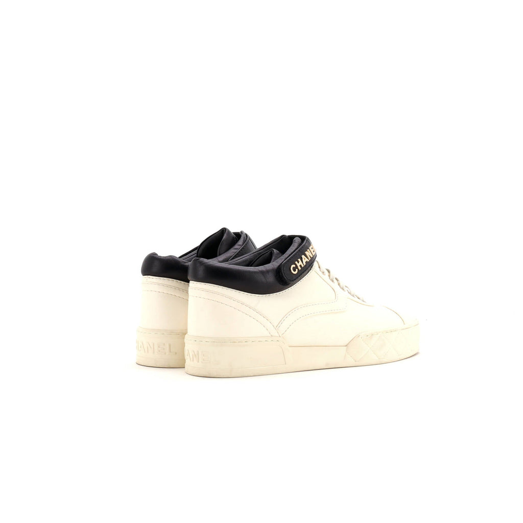 Women's Logo Strap Lace Up Sneakers Leather