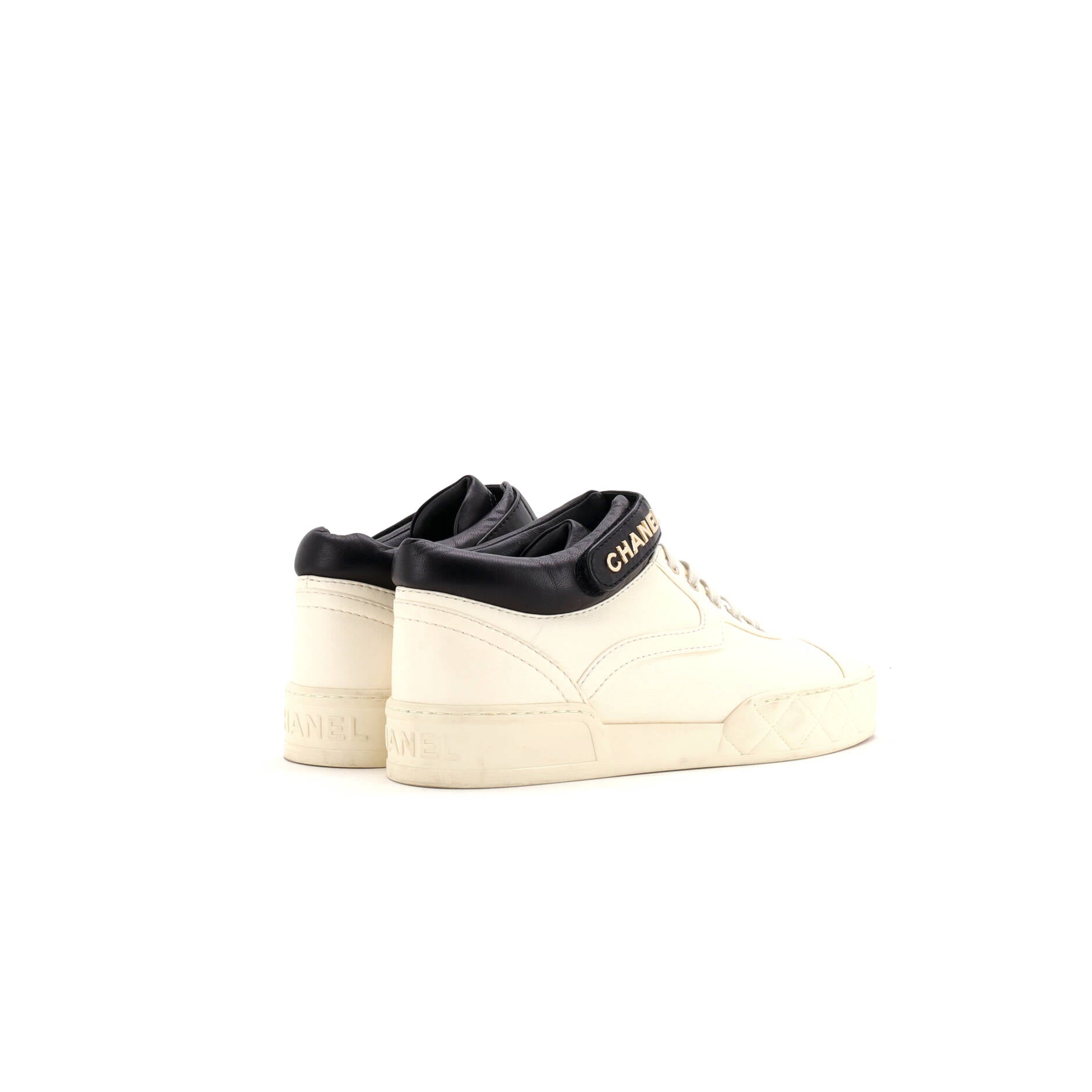 Women's Logo Strap Lace Up Sneakers Leather