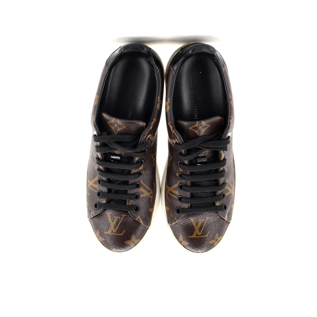 Women's FrontRow Sneakers Monogram Canvas with Patent