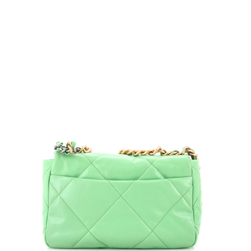 19 Flap Bag Quilted Leather Medium