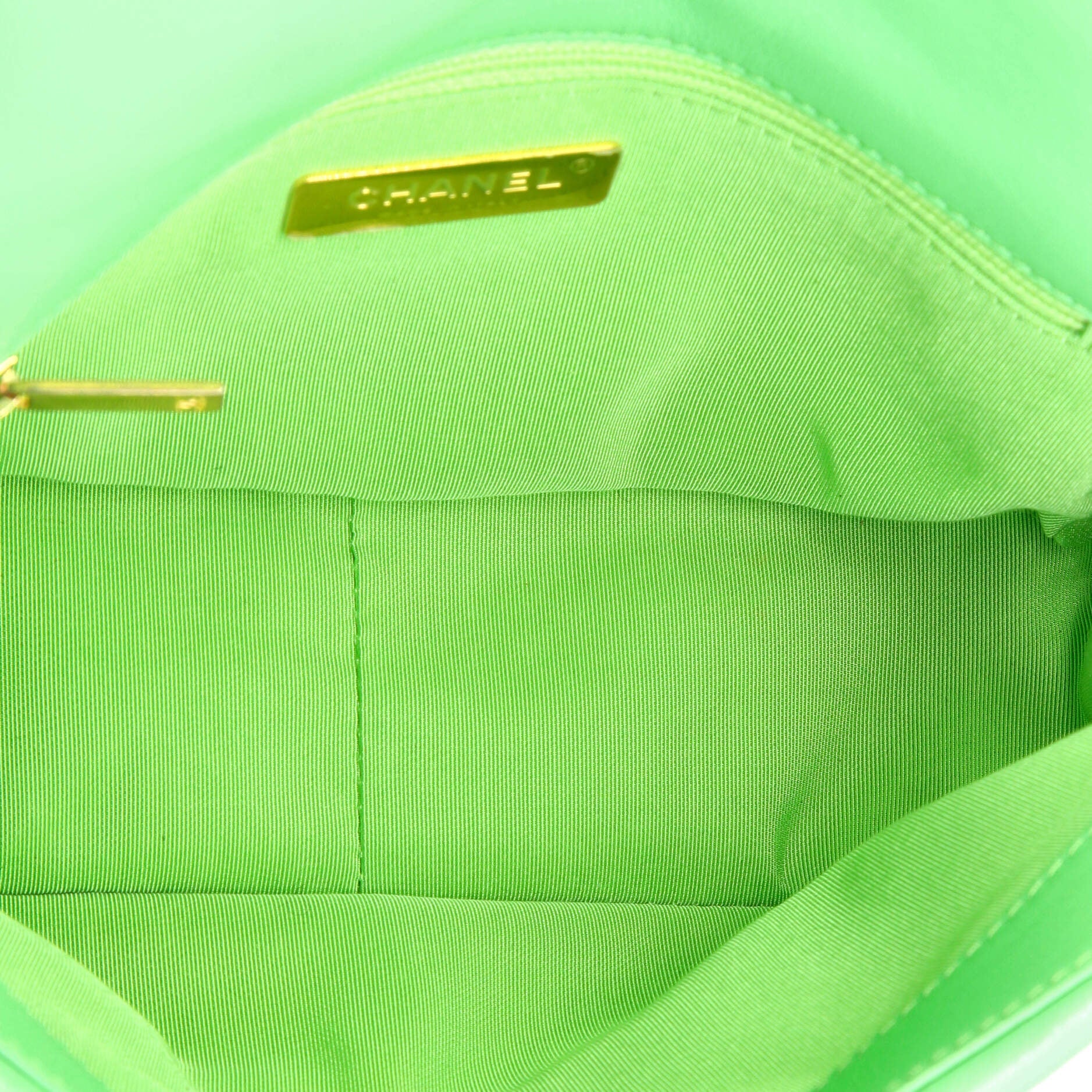 19 Flap Bag Quilted Leather Medium