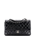 Classic Double Flap Bag Quilted Patent Medium