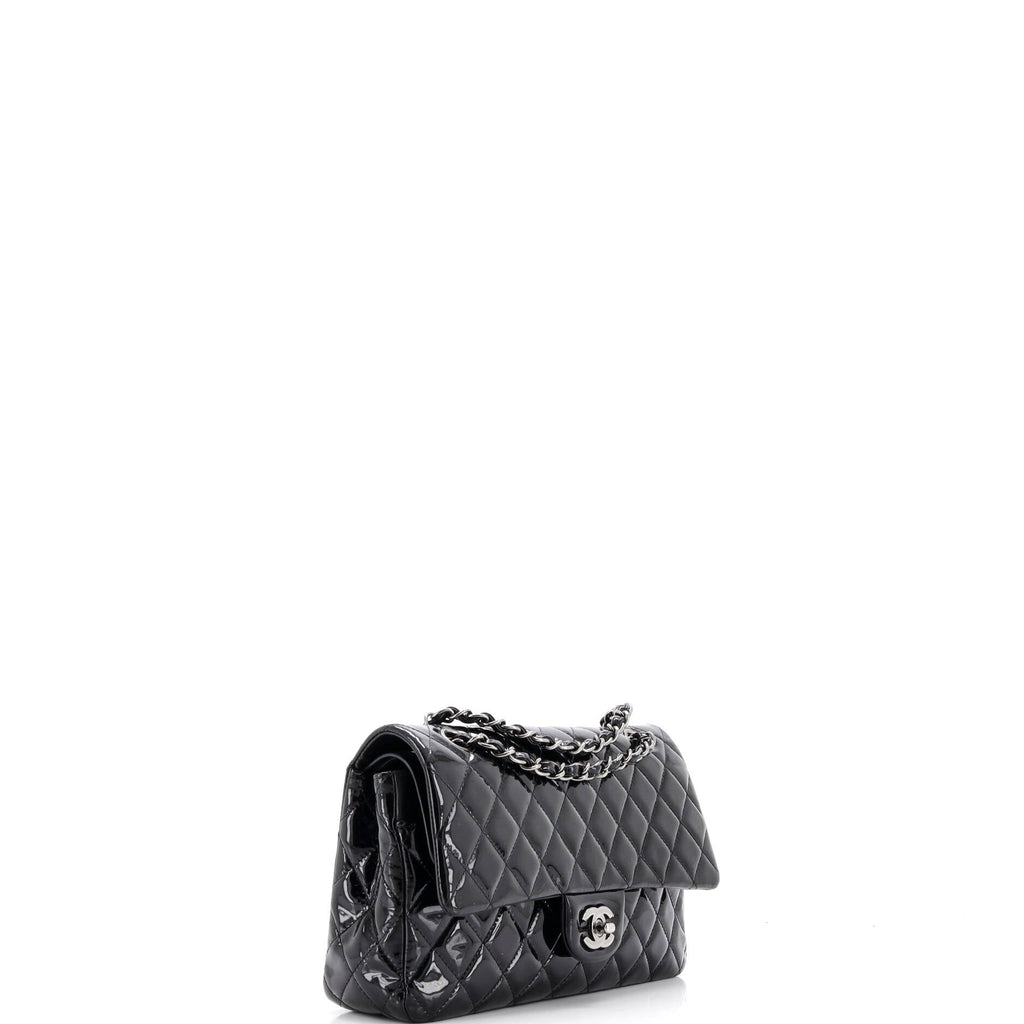 Classic Double Flap Bag Quilted Patent Medium