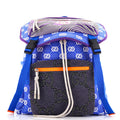 Panelled Double Buckle Backpack GG Jacquard Nylon and Rubber Large