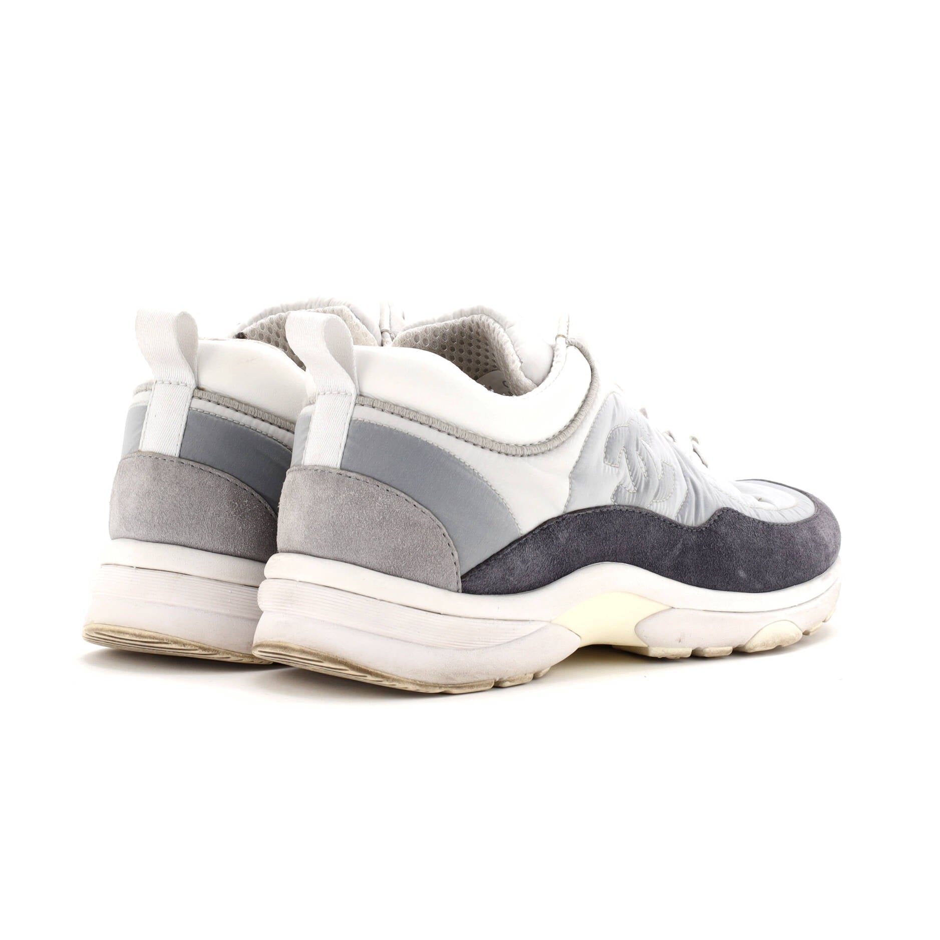Women's CC Low-Top Sneakers Suede with Leather and Nylon