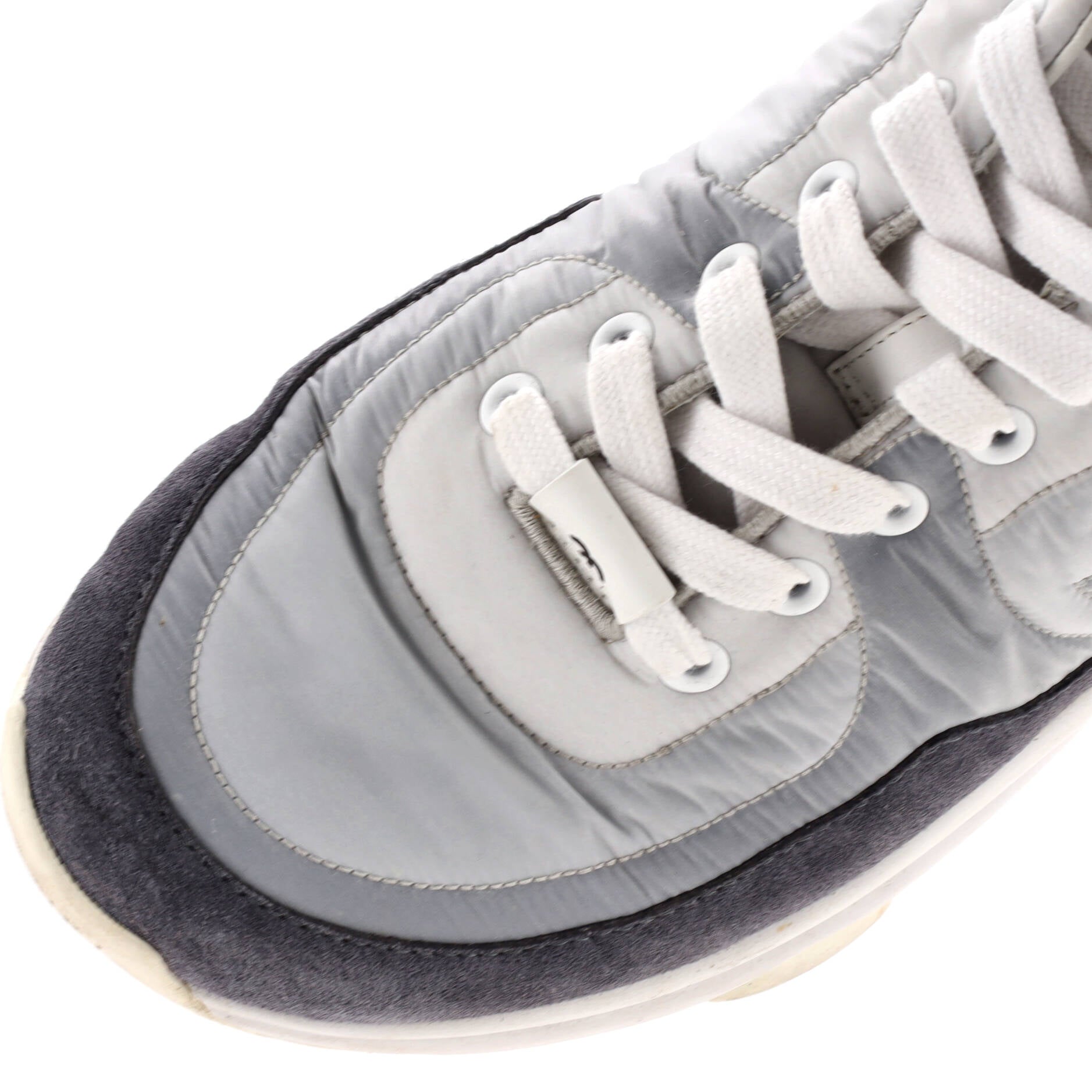 Women's CC Low-Top Sneakers Suede with Leather and Nylon