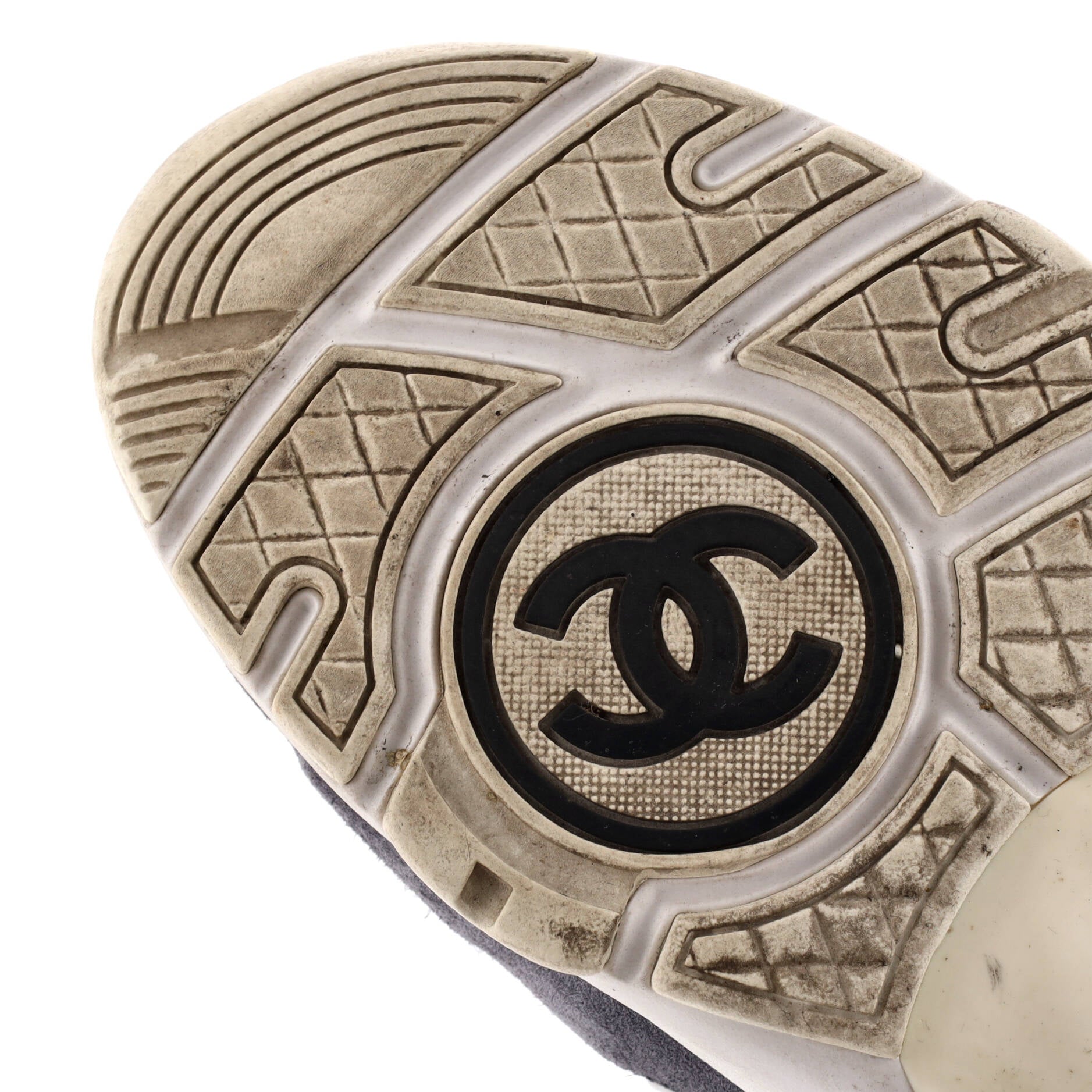 Women's CC Low-Top Sneakers Suede with Leather and Nylon