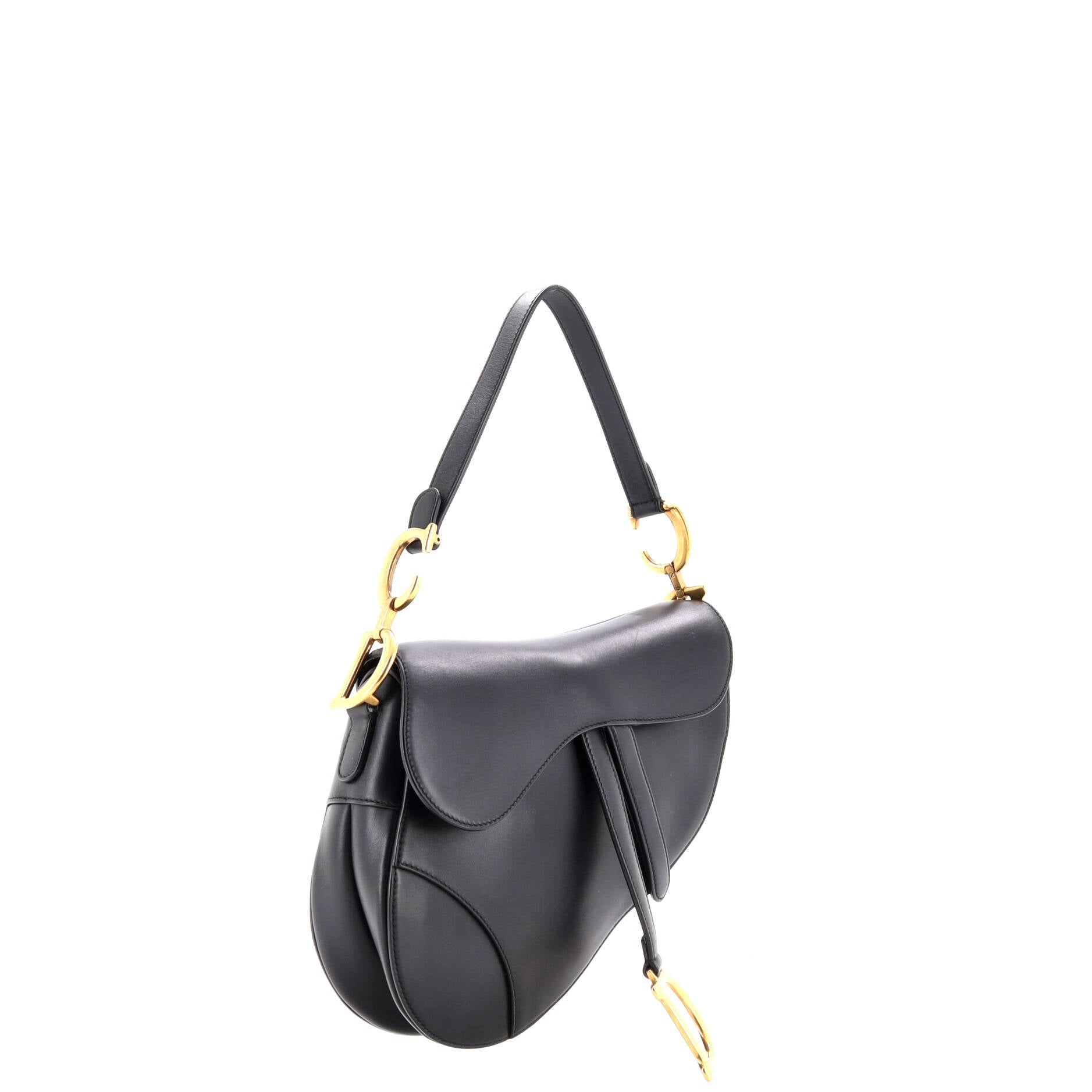 Saddle Handbag Leather Medium