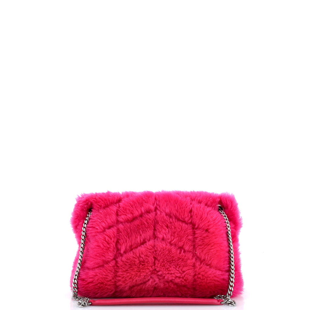 Loulou Puffer Shoulder Bag Quilted Shearling Small