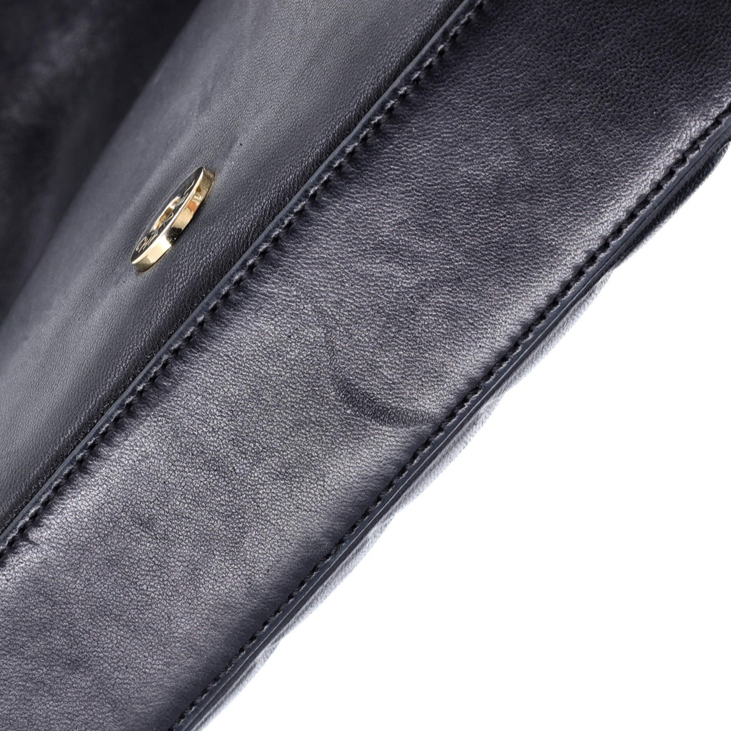 Chocolate Bar CC Flap Bag Quilted Leather East West