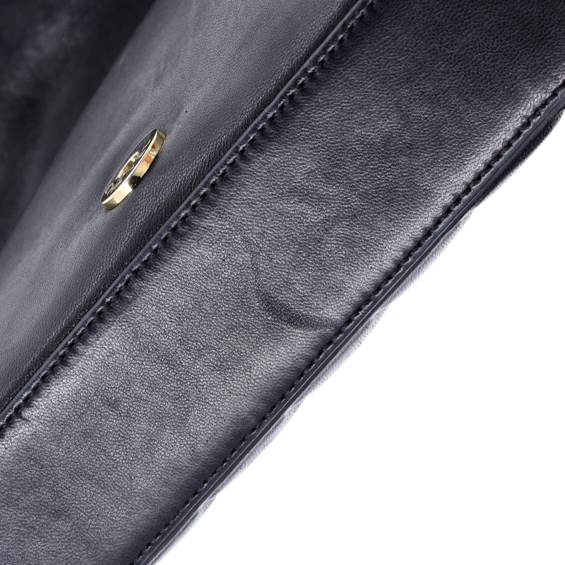 Chocolate Bar CC Flap Bag Quilted Leather East West