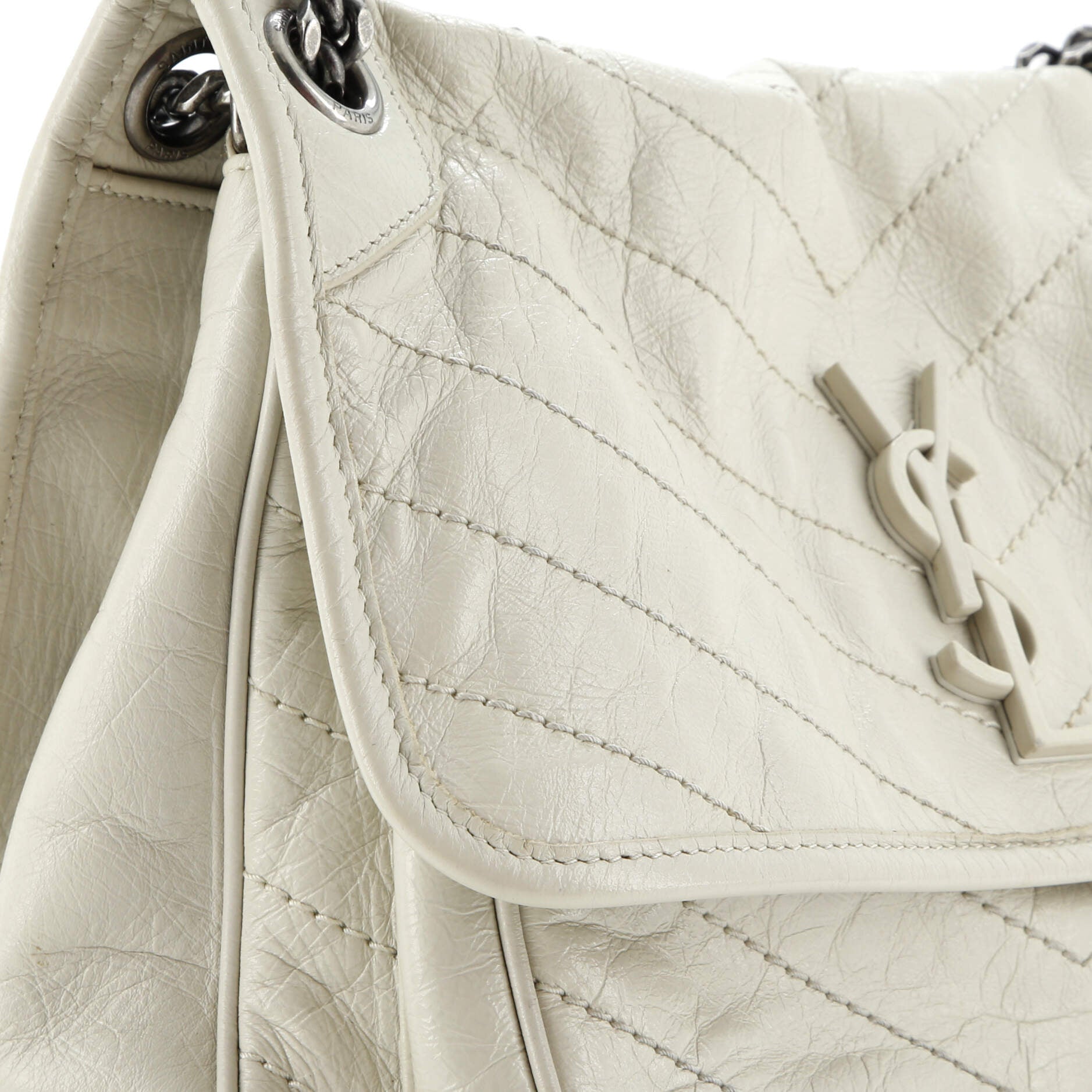 Niki Chain Flap Bag Matelasse Chevron Leather Medium