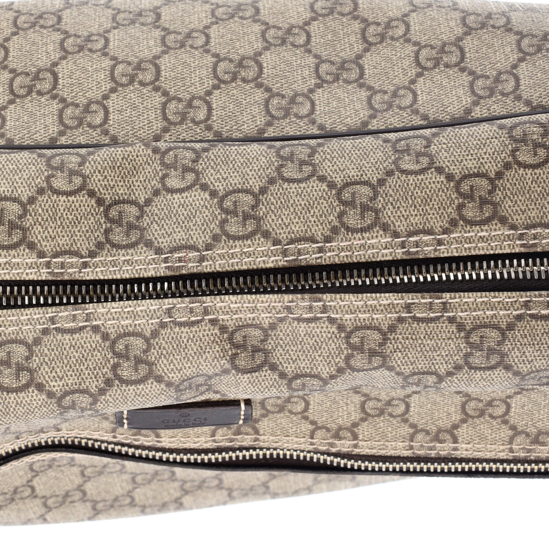 Front Zip Camera Bag GG Coated Canvas Large
