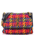 Niki Chain Flap Bag Matelasse Chevron Tweed Medium