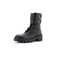 Women's GG Marmont Platform Combat Boots Matelasse Leather