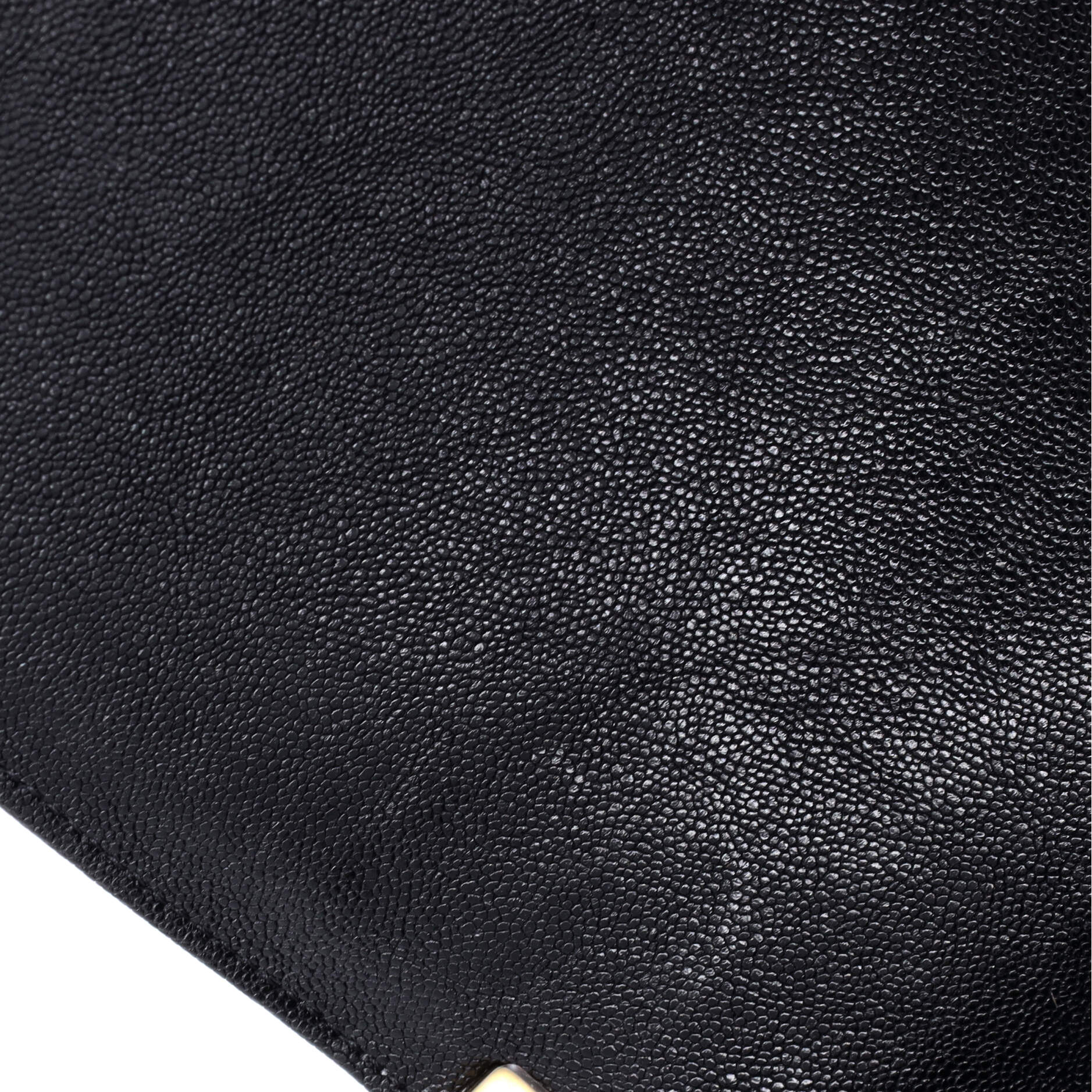 North South Boy Flap Bag Quilted Caviar Small