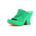 Women's Slide Platform Wedge Sandals Knit Fabric