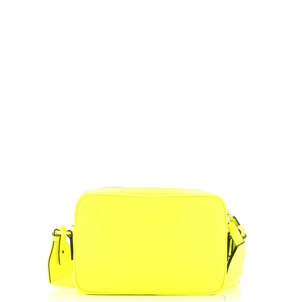 Front Zip Crossbody Bag GG Rubber Effect Leather Small