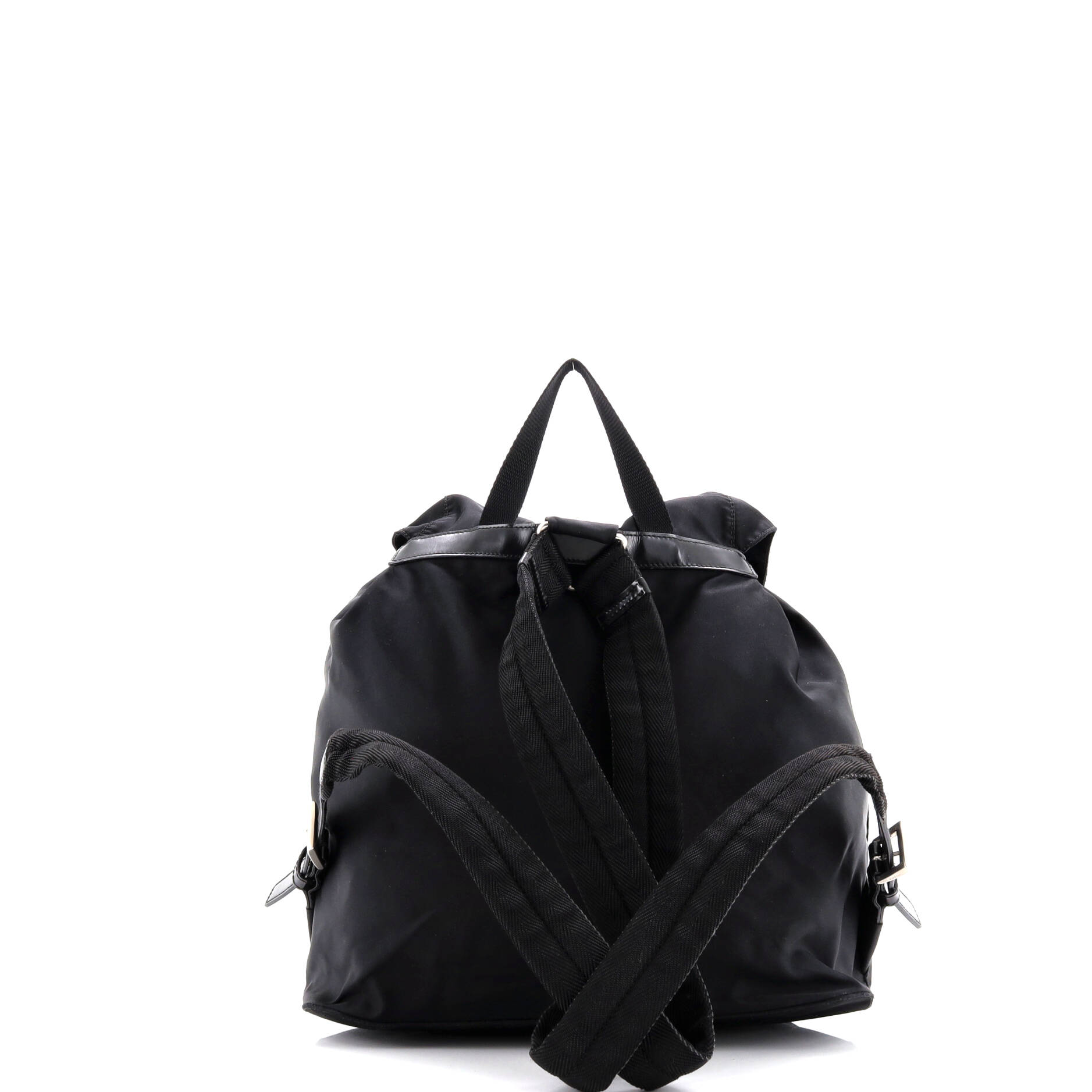 Vela Double Front Pocket Backpack Tessuto with Saffiano Leather Medium