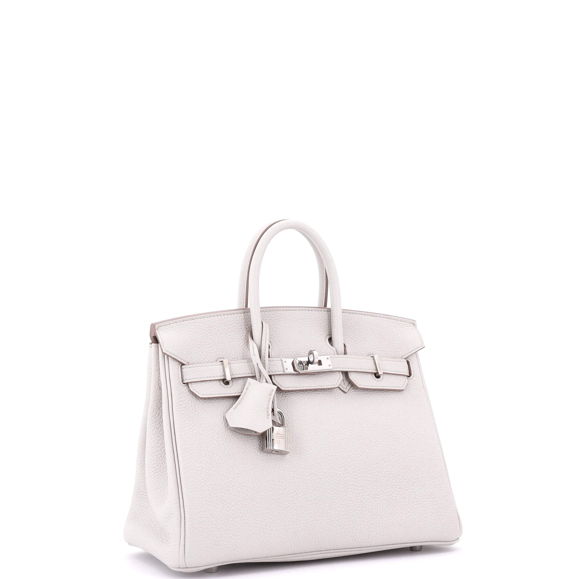 Birkin Handbag Light Togo with Palladium Hardware 25