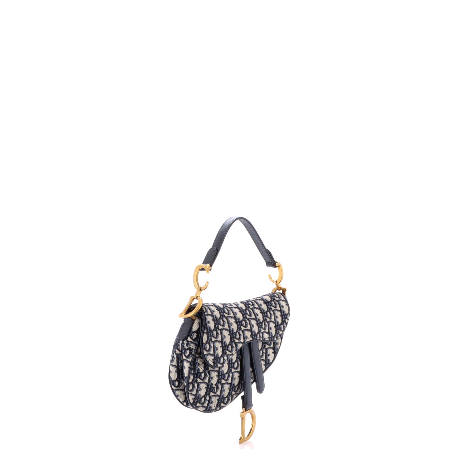 Saddle Handbag Oblique Canvas Mini