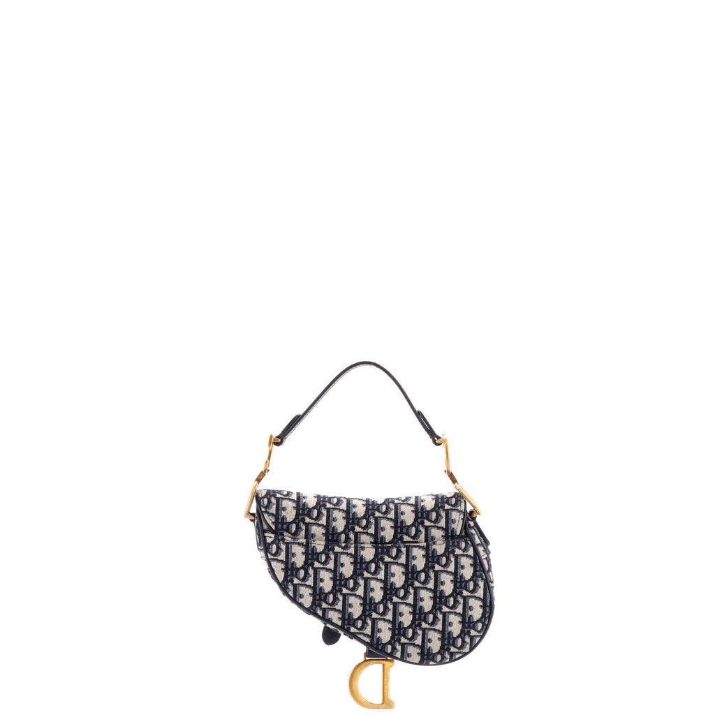 Saddle Handbag Oblique Canvas Mini
