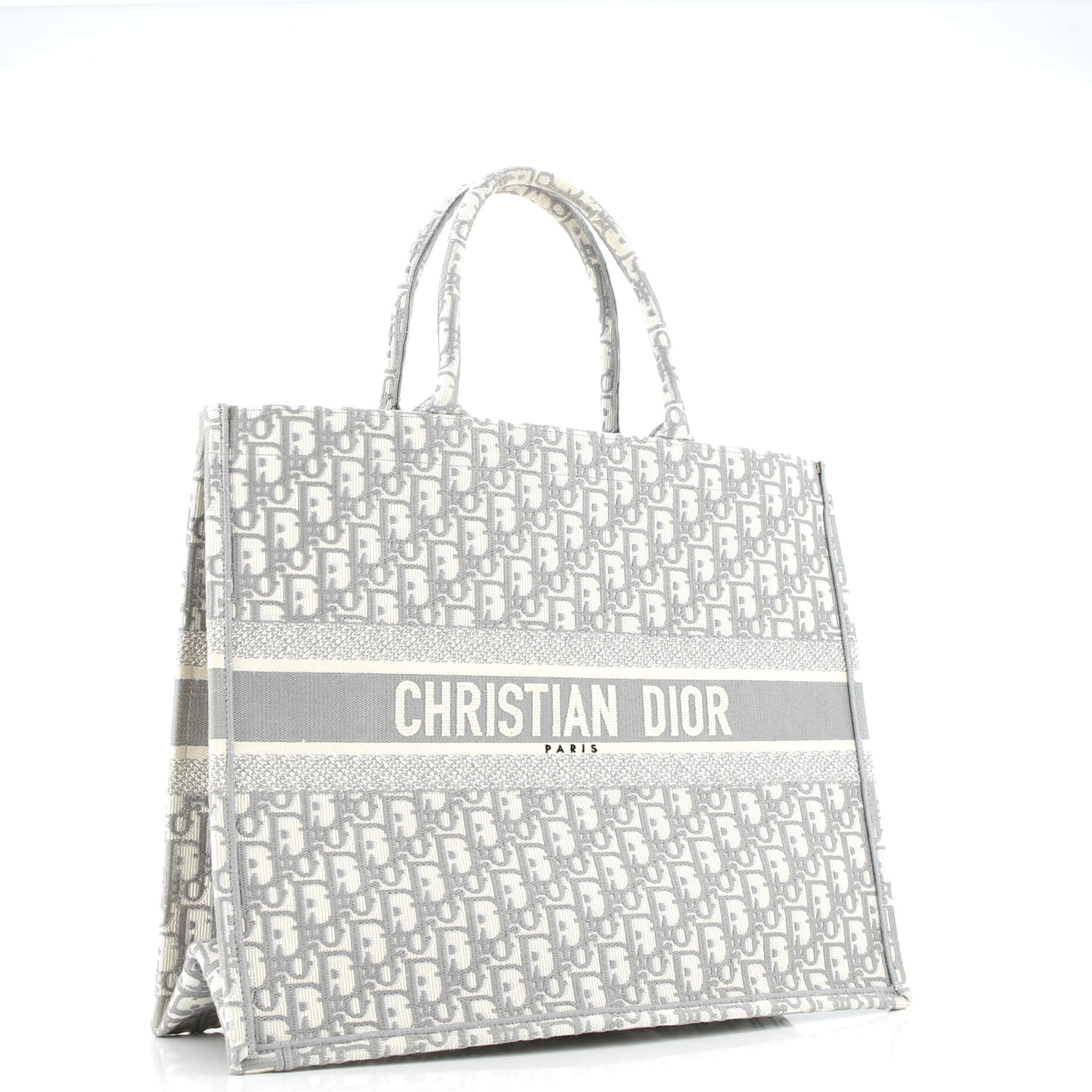 Book Tote Oblique Canvas Large