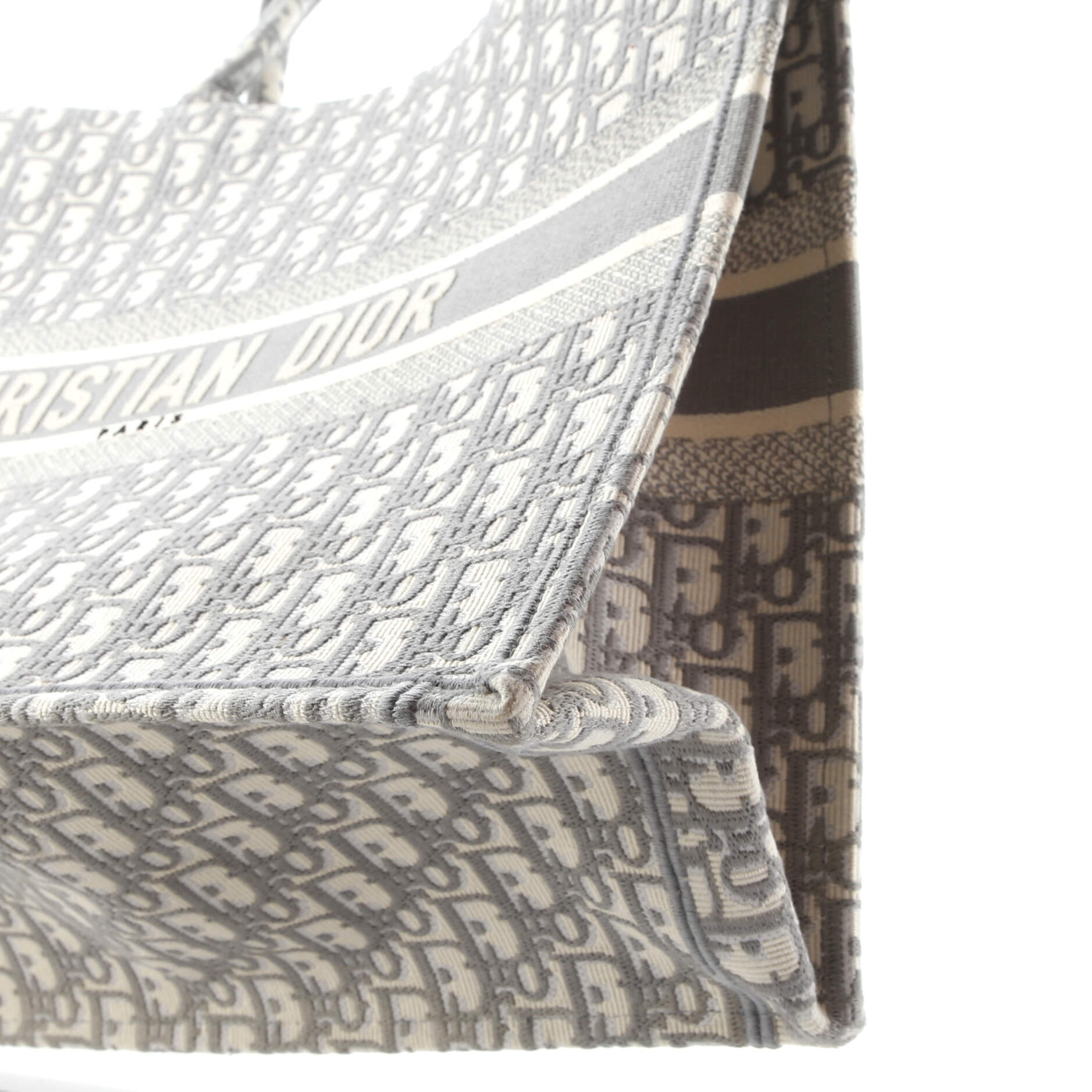 Book Tote Oblique Canvas Large