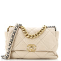 19 Flap Bag Quilted Leather Large
